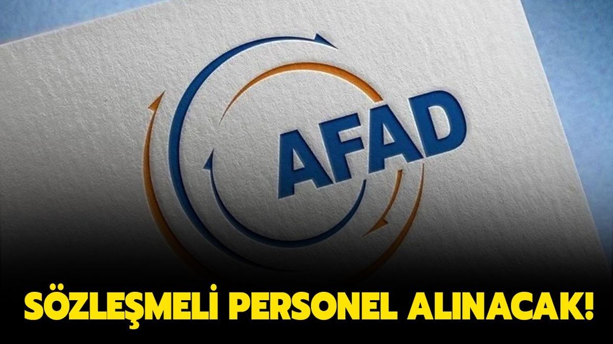 AFAD 215 personel alacak!