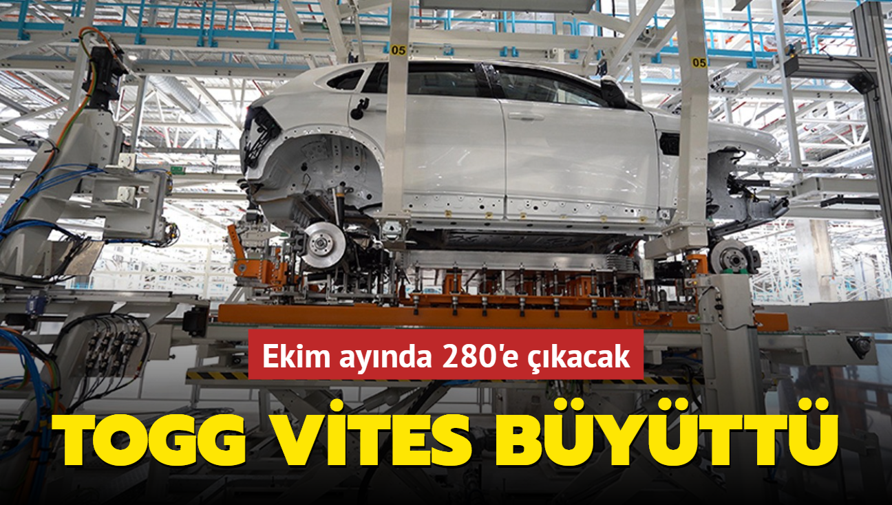 Togg vites bytt! Ekim aynda 280'e kacak