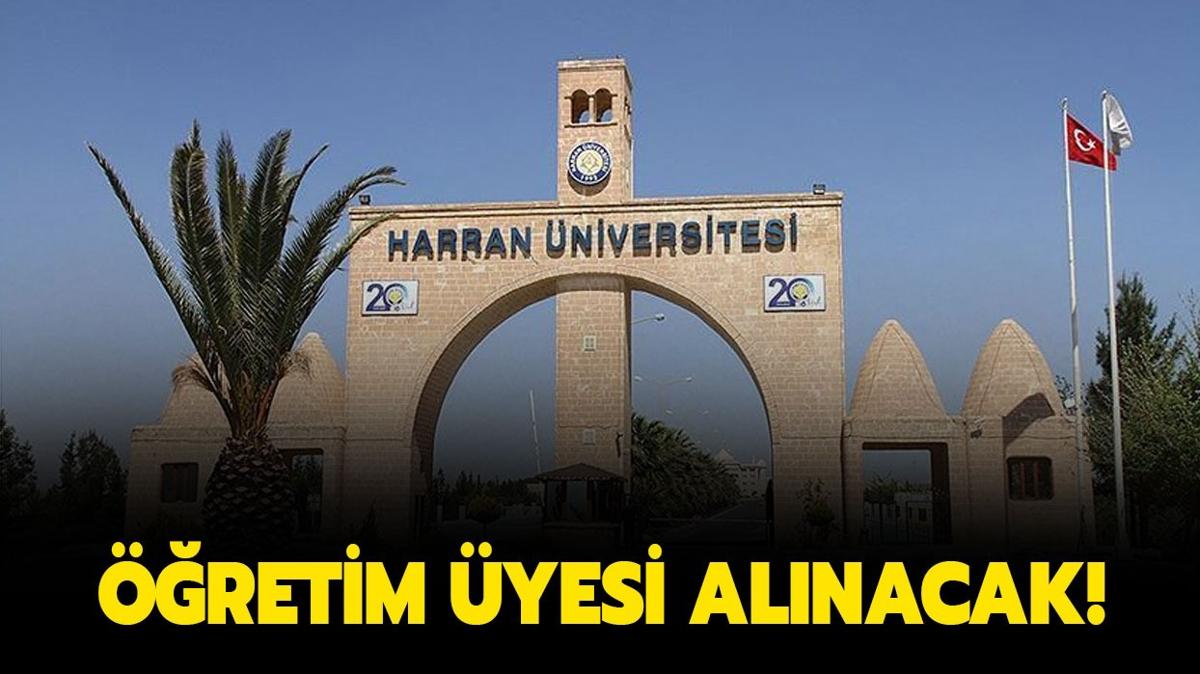 Harran niversitesi retim yesi alacak!