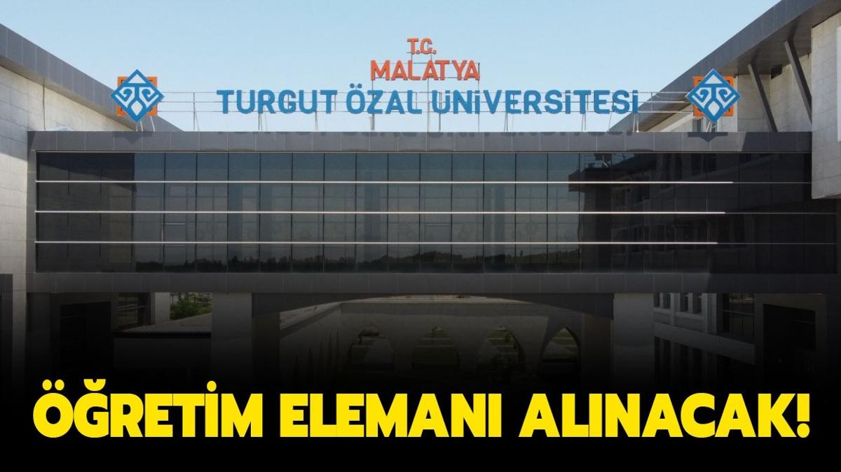 Malatya Turgut zal niversitesi retim eleman alacak!