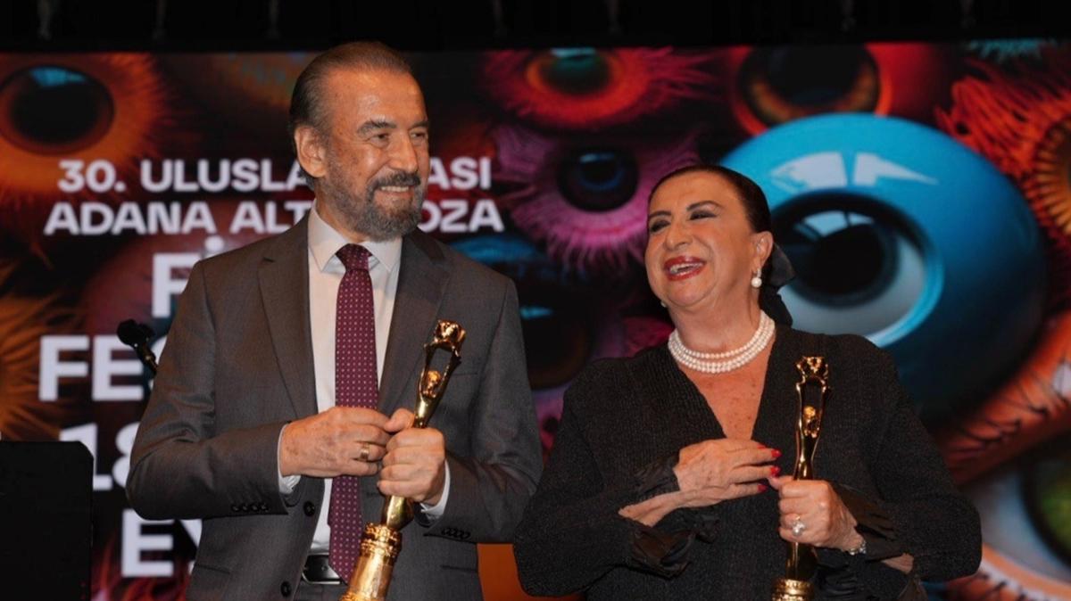 Perran Kutman ve Cihan Ünal'a 30 Altın Koza'da onur ödülü