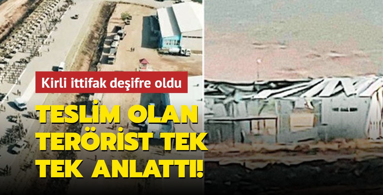 Teslim olan terrist tek tek anlatt! Kirli ittifak deifre oldu