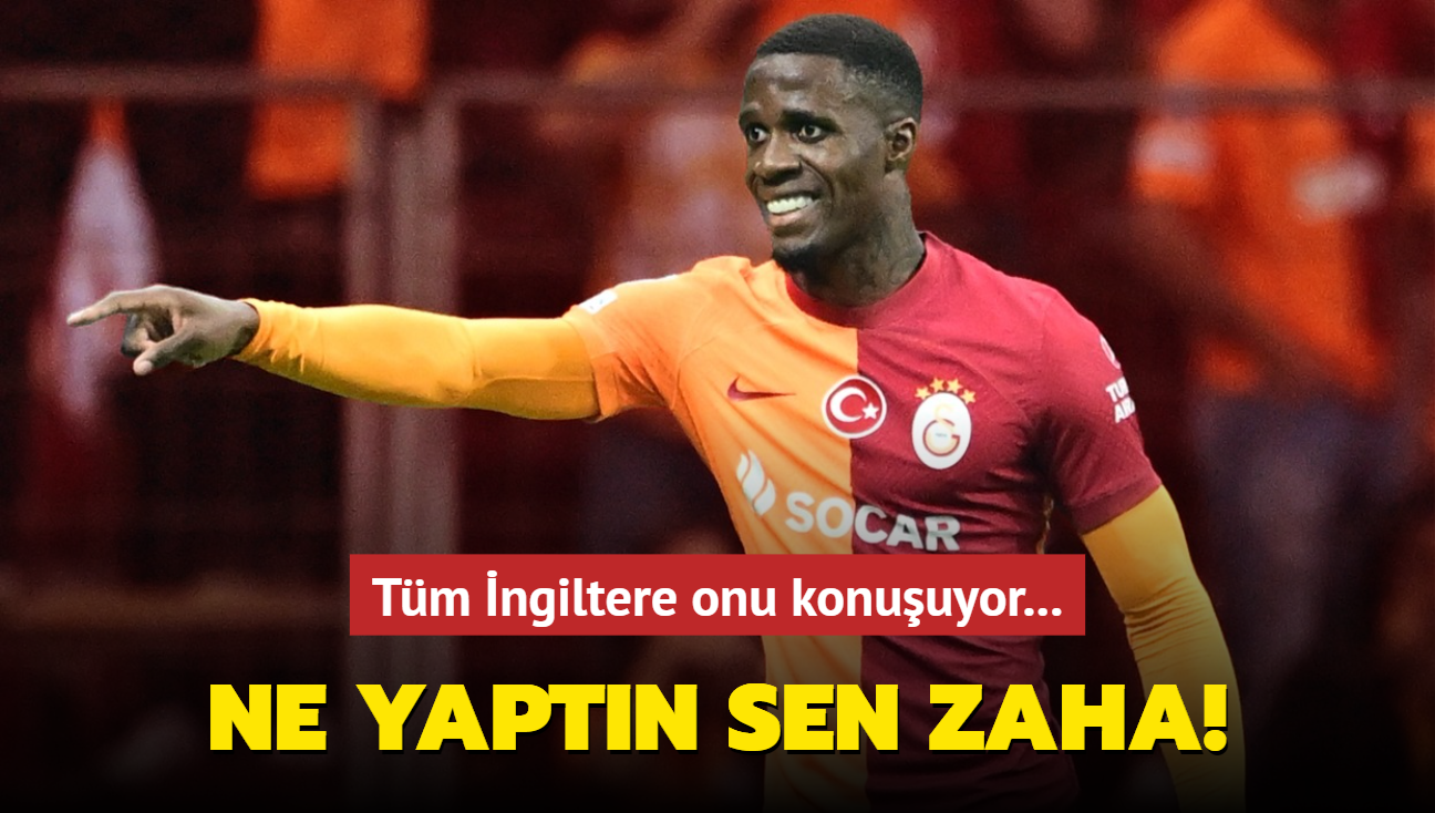 Ne yaptn sen Wilfried Zaha! Tm ngiltere onu konuuyor