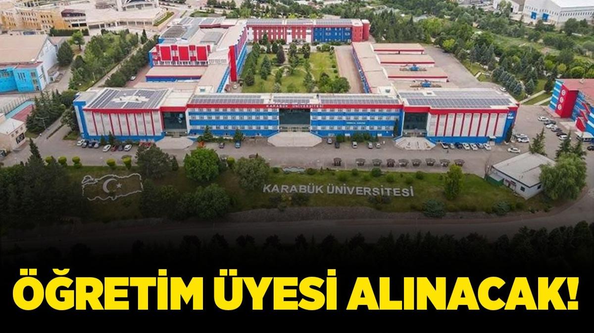 Karabk niversitesi 5 retim yesi alacak!