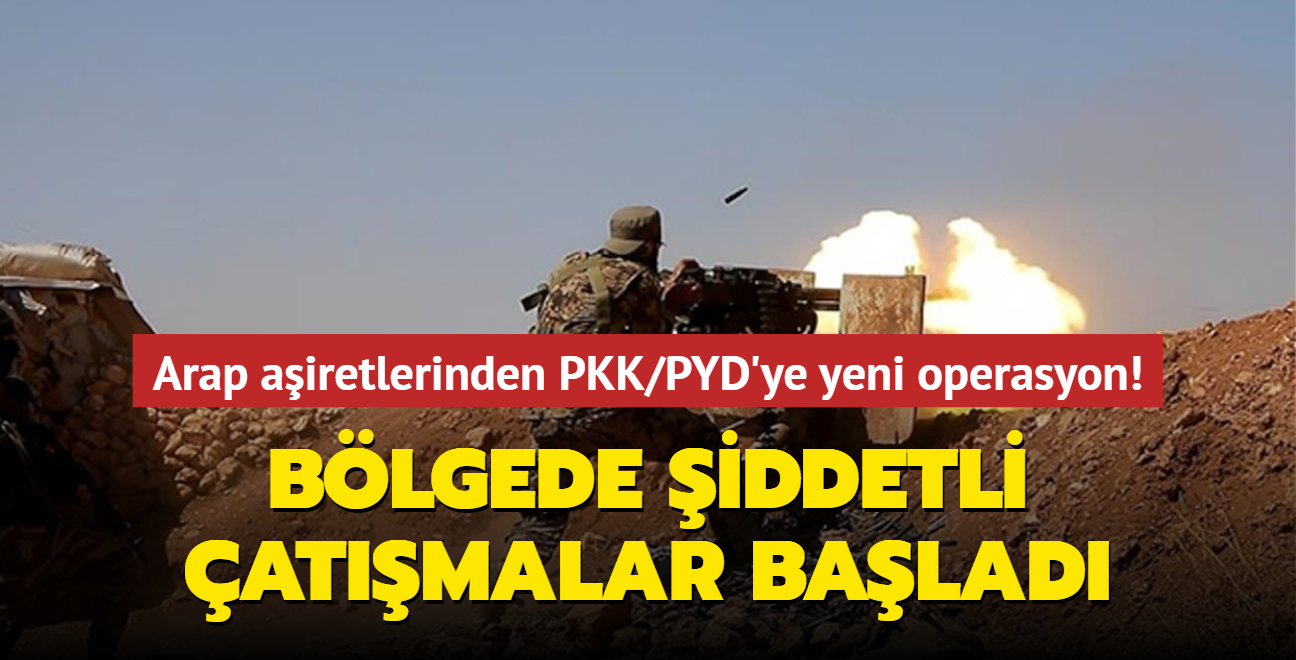 Arap airetlerinden PKK/PYD'ye yeni operasyon! Blgede iddetli atmalar balad