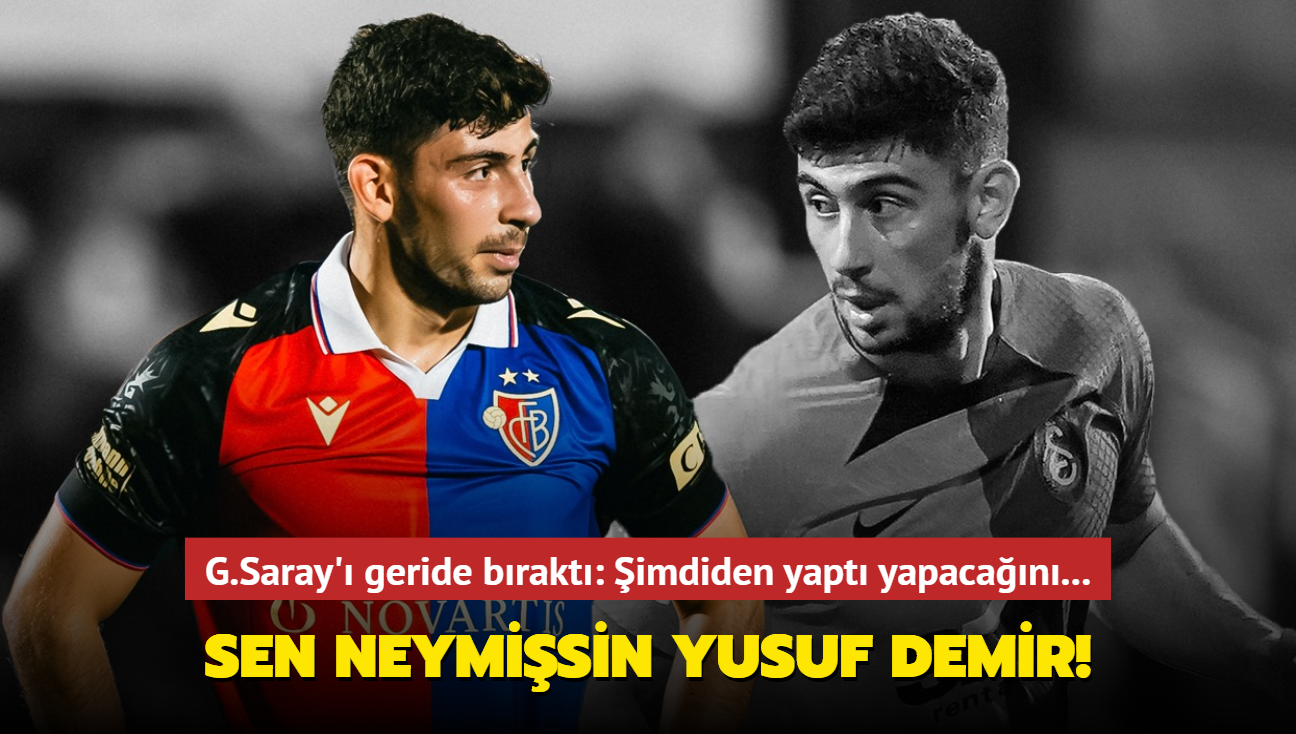 Sen neymisin Yusuf Demir! Galatasaray' geride brakt: Daha imdiden yapt yapacan