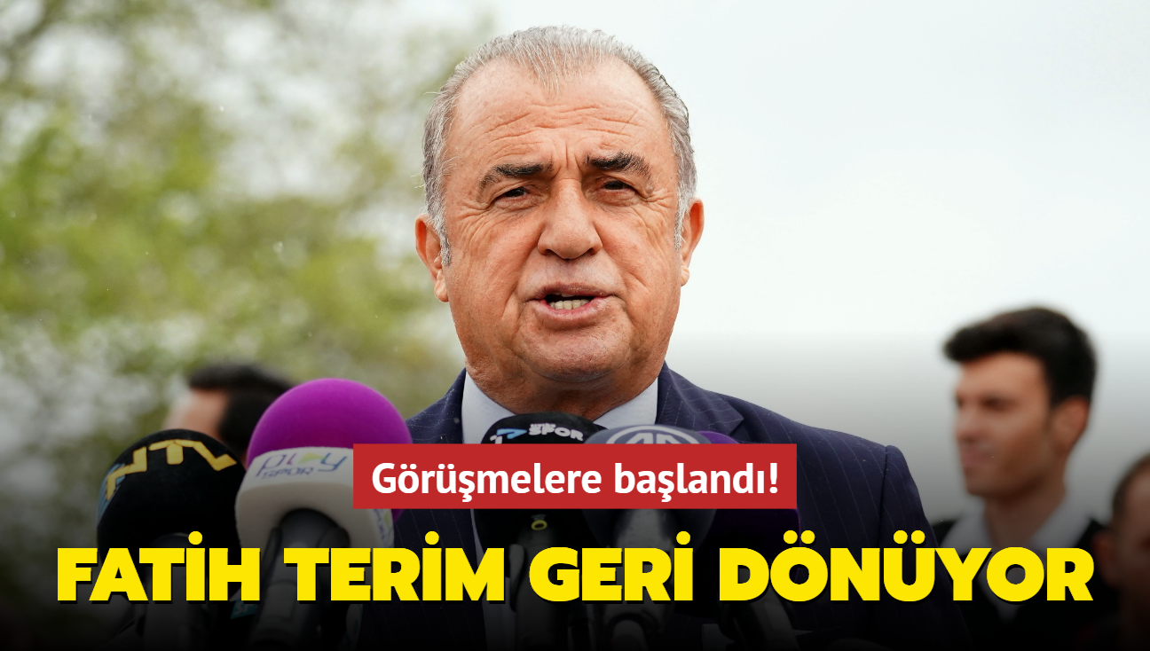 Ve Fatih Terim geri dnyor! Grmelere baland