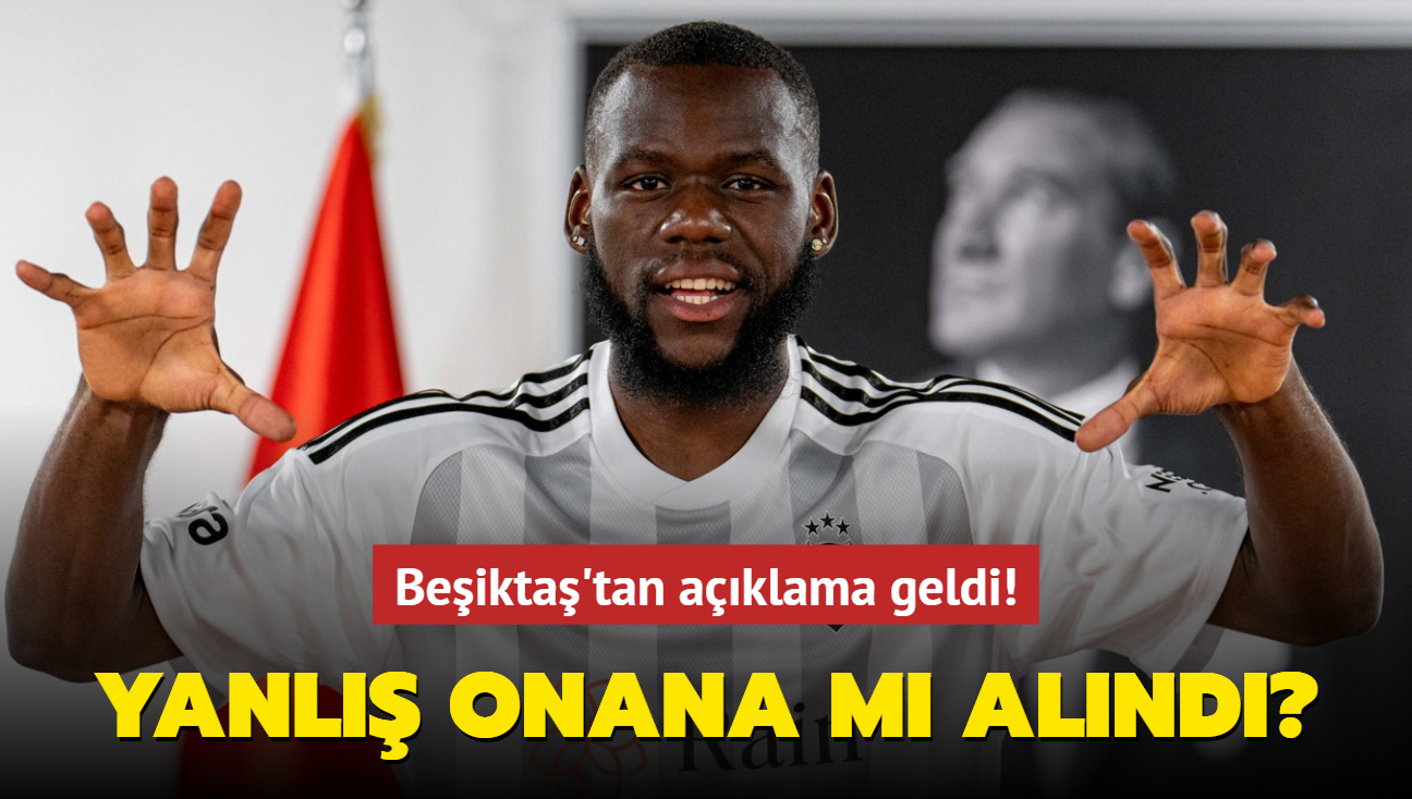 Yanl Onana m alnd" Beikta'tan aklama geldi