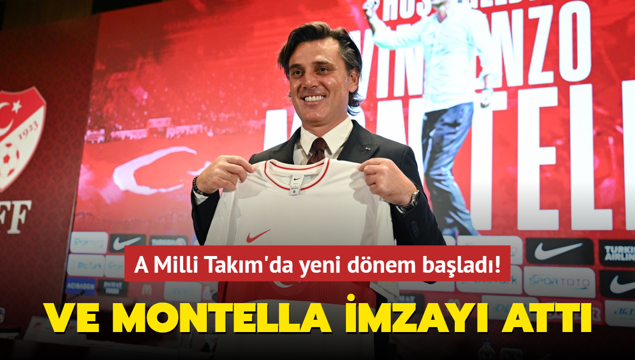 Ve Vincenzo Montella imzay att! A Milli Takm'da yeni dnem balad