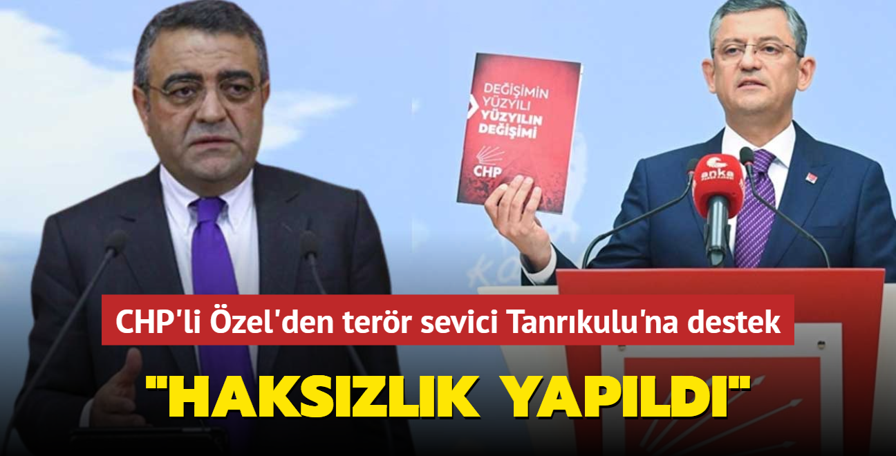 CHP'li zel'den terr sevici Tanrkulu'na destek... "Hakszlk yapld"