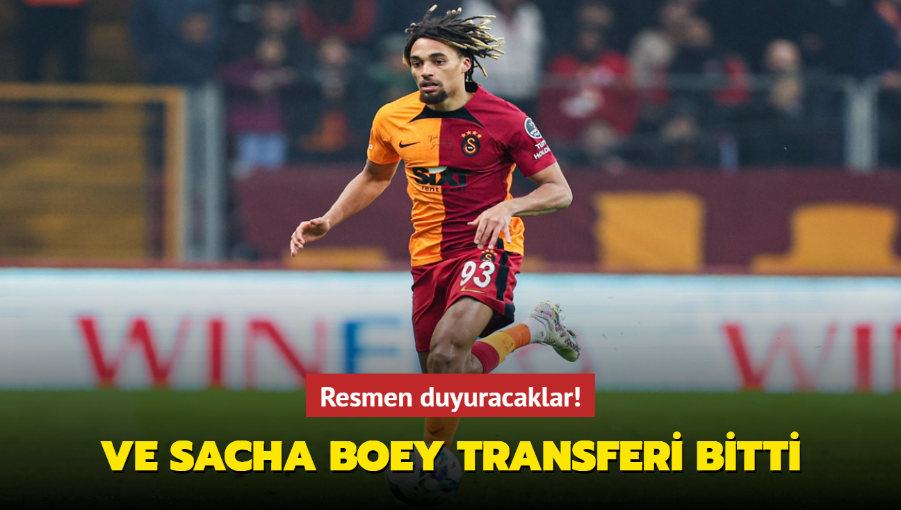 Resmen duyuracaklar! Ve Sacha Boey transferi bitti