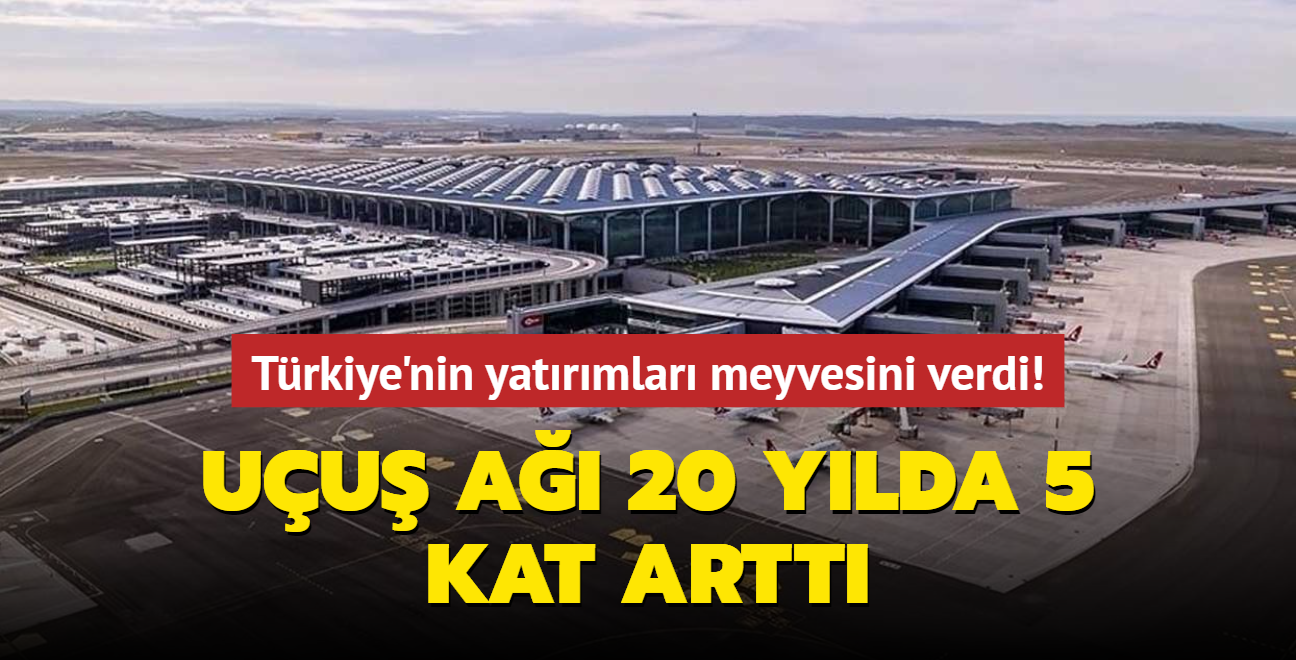 Uu a 20 ylda 5 kat artt... Trkiye'nin yatrmlar meyvesini verdi