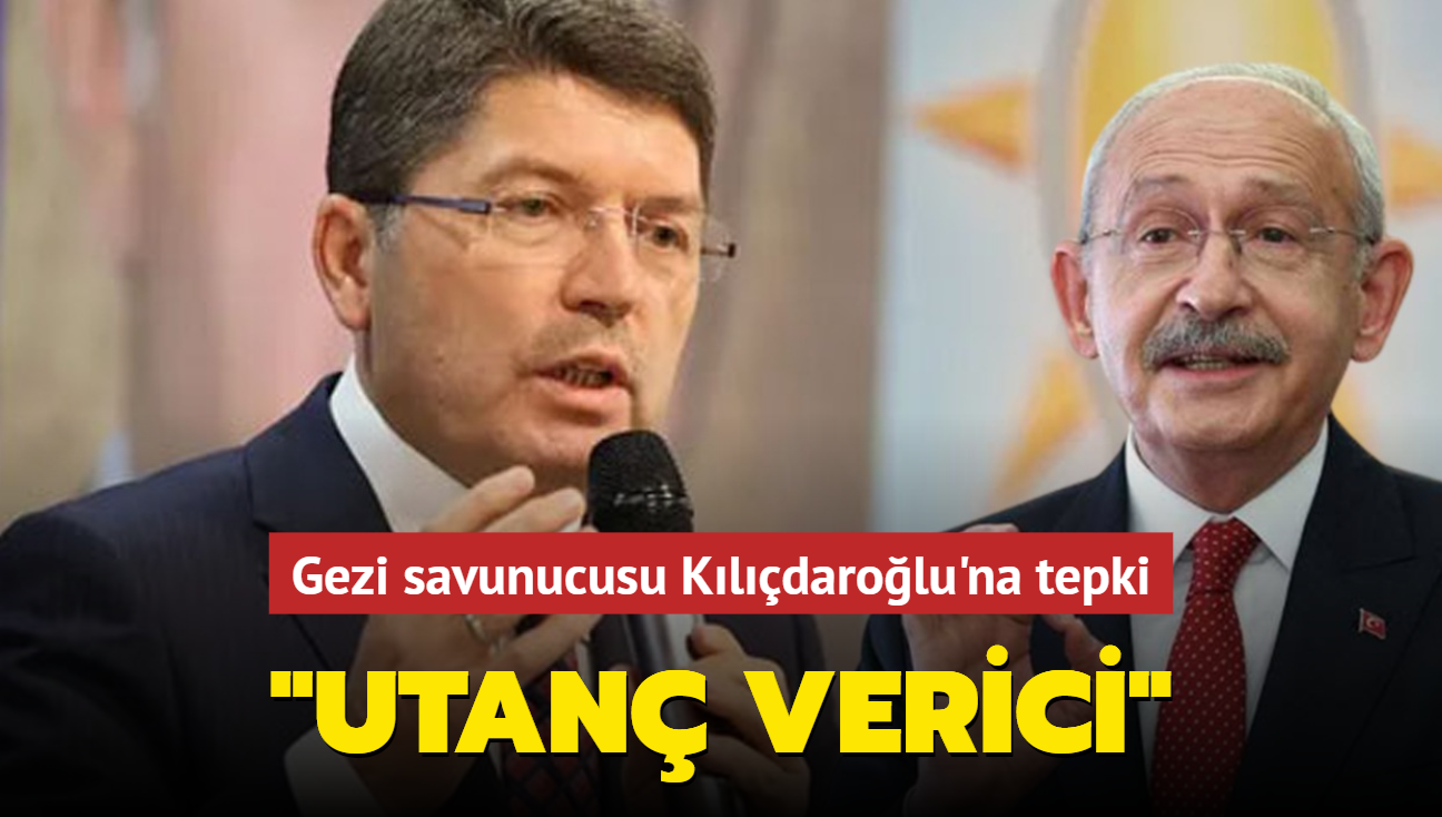Bakan Tun'tan Gezi savunucusu Kldarolu'na tepki: Utan verici