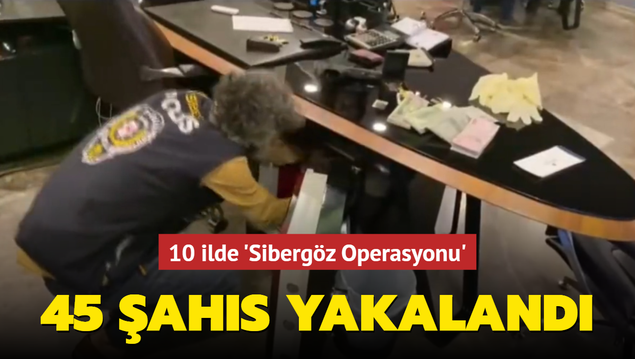 Sibergz Operasyonu: 45 ahs yakaland