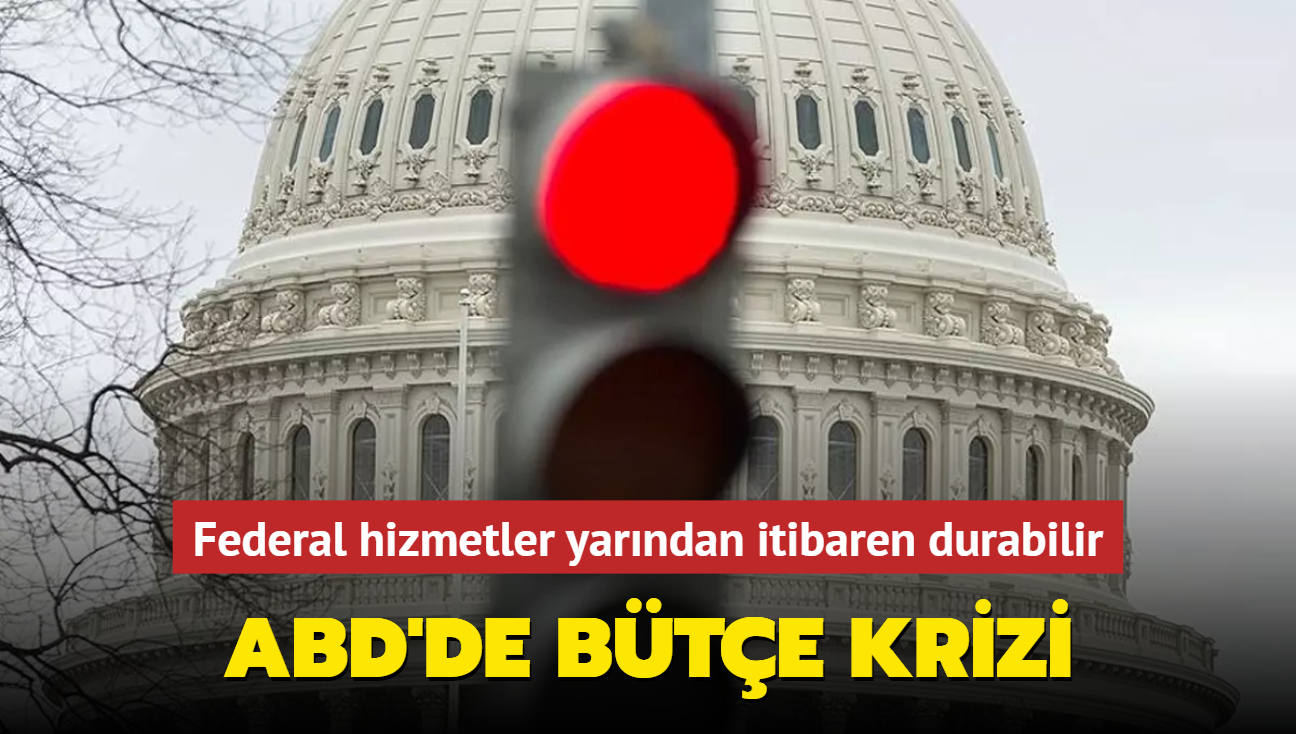 ABD'de bte krizi: Federal hizmetler yarndan itibaren durabilir