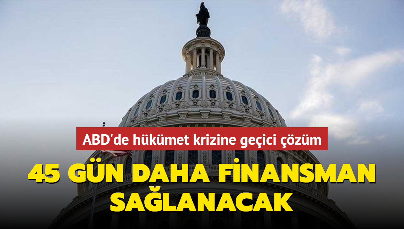 ABD'de hkmet krizine geici zm... 45 gn daha finansman salanacak