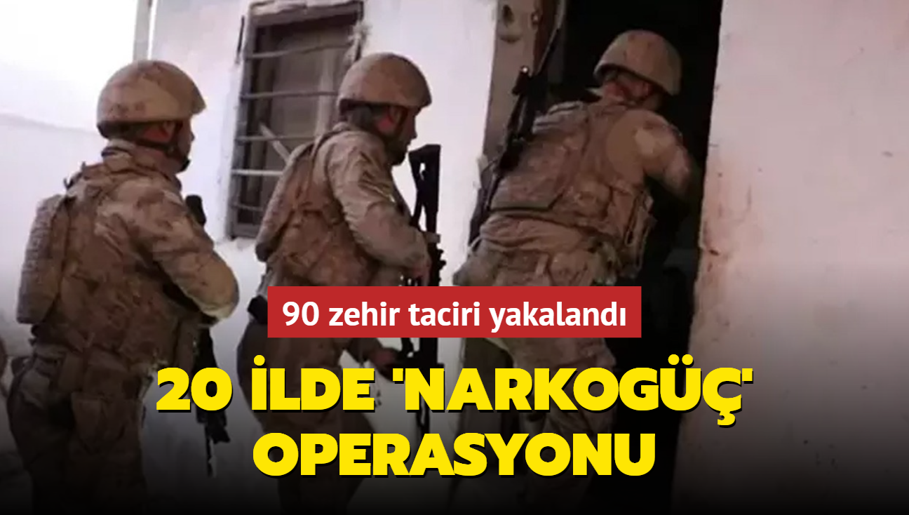 Bakan Yerlikaya duyurdu! 20 ilde 'Narkog' operasyonu: 90 zehir taciri yakaland