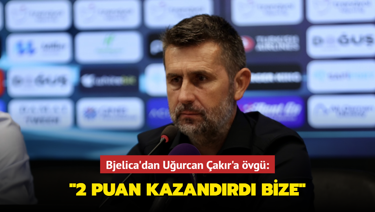 Bjelica'dan Uurcan akr'a vg: "2 puan kazandrd bize"