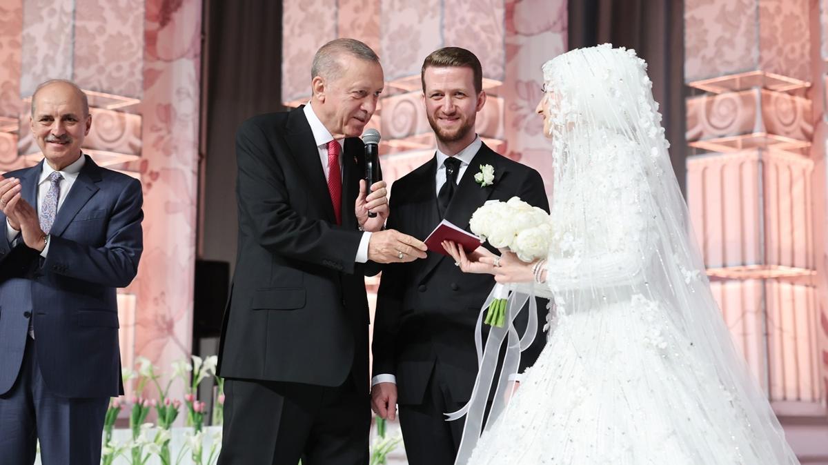 Bakan Erdoan, yeeninin nikah ahidi oldu