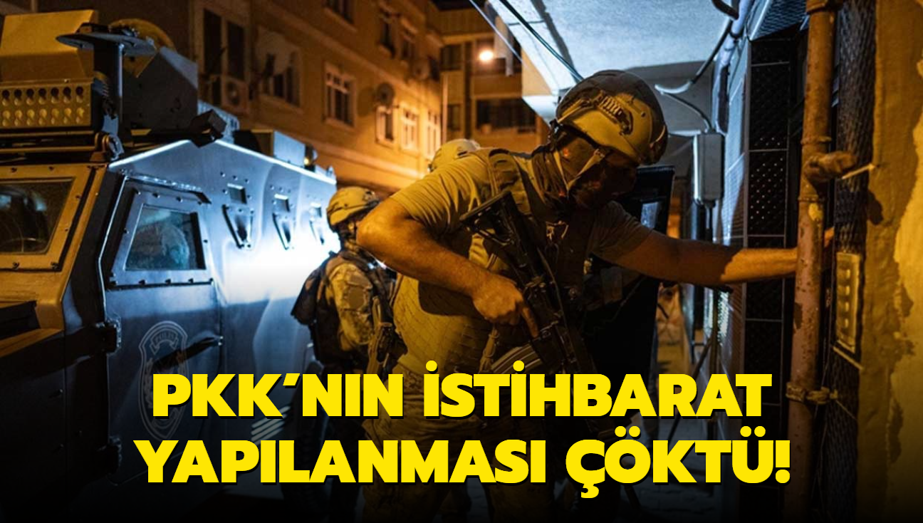 PKK'nn istihbarat yaplanmas kt! MT'ten 18 ilde terr rgtnn uyuyan hcrelerine operasyon
