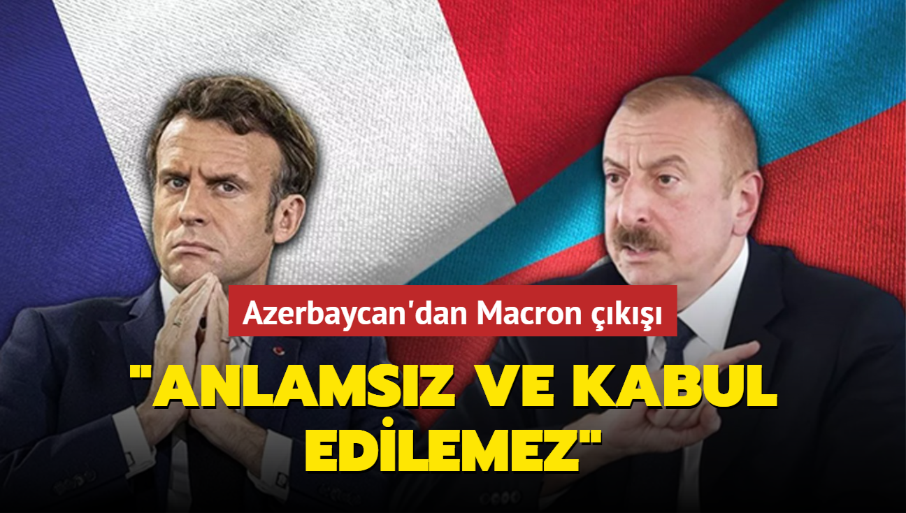 Azerbaycan'dan Macron k: Bask diliyle konumak anlamsz ve kabul edilemez