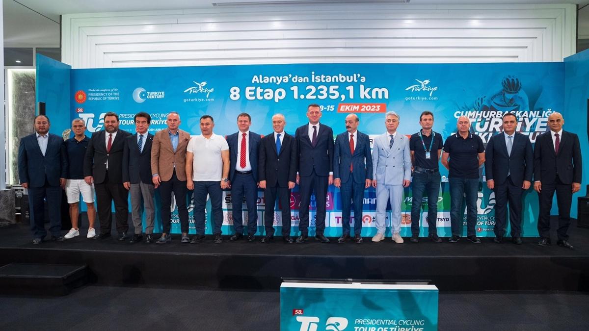 58. Cumhurbakanl Trkiye Bisiklet Turu geleneksel Alanya-Antalya etab ile balyor