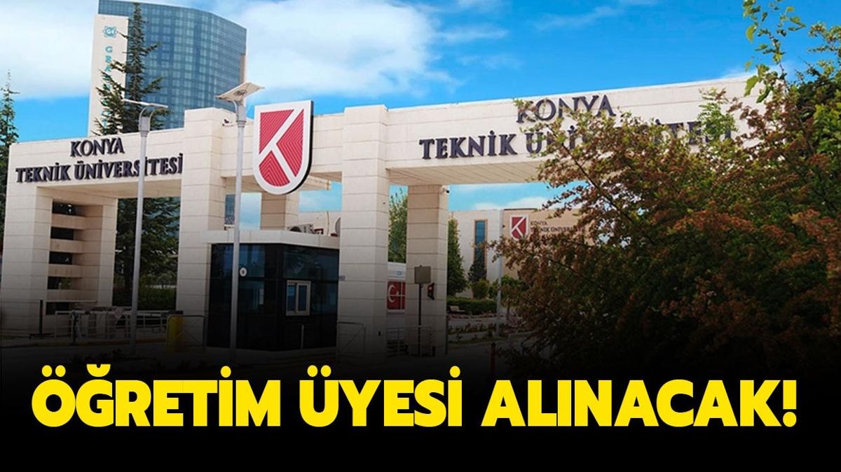 Konya Teknik niversitesi retim yesi alnacak!