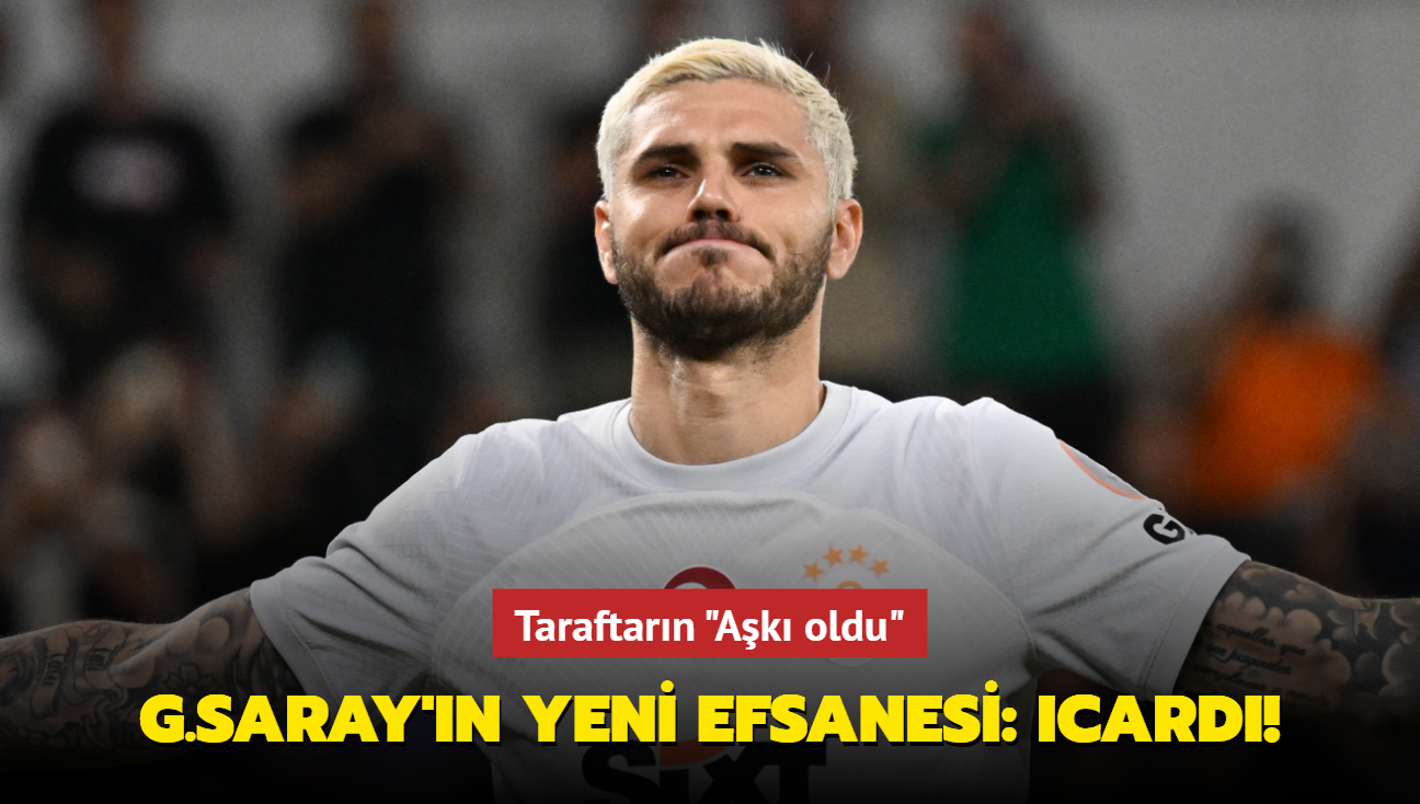 Galatasaray'n yeni efsanesi: Mauro Icardi! Taraftarn "Ak oldu"