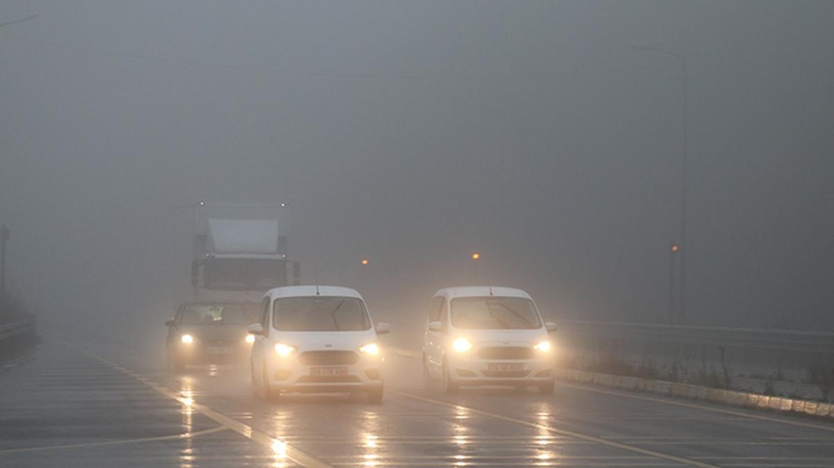 Bolu Da'nda sis ve saanak ulam olumsuz etkiliyor