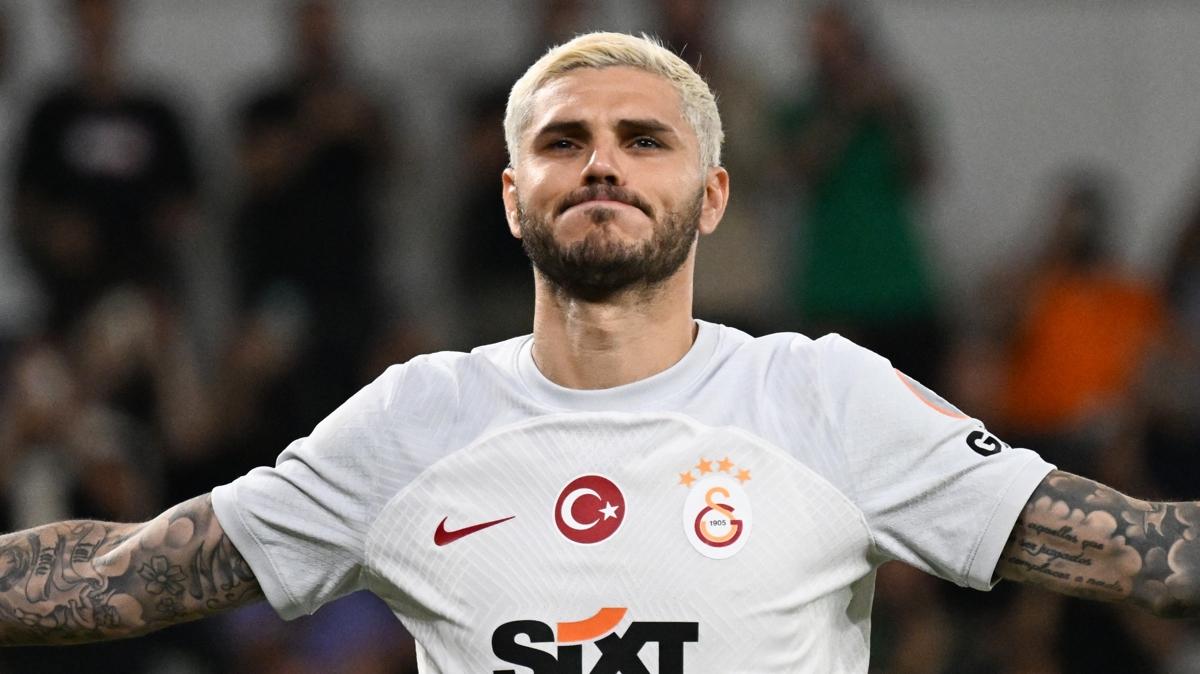 Galatasaray'n yeni efsanesi: Mauro Icardi! Taraftarn "Ak oldu"