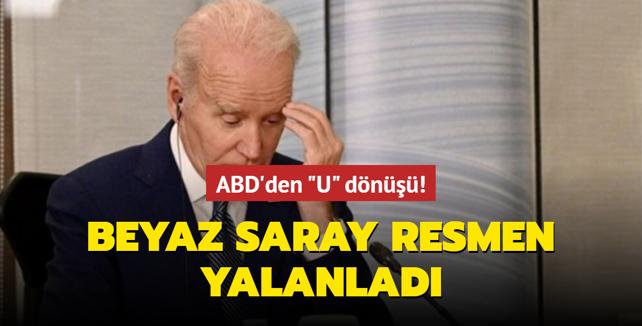 Beyaz Saray, ABD Başkanı Biden'ın Sözlerini Yalanladı