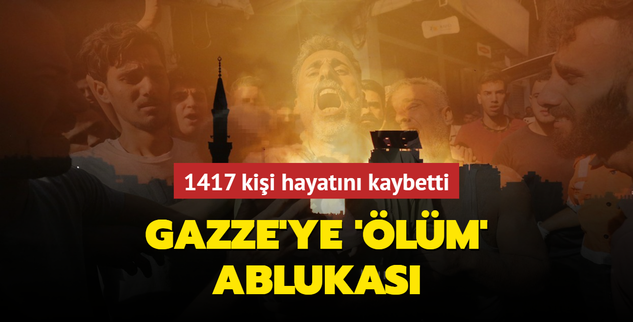 Gazze'ye 'lm' ablukas: 1417 kii hayatn kaybetti