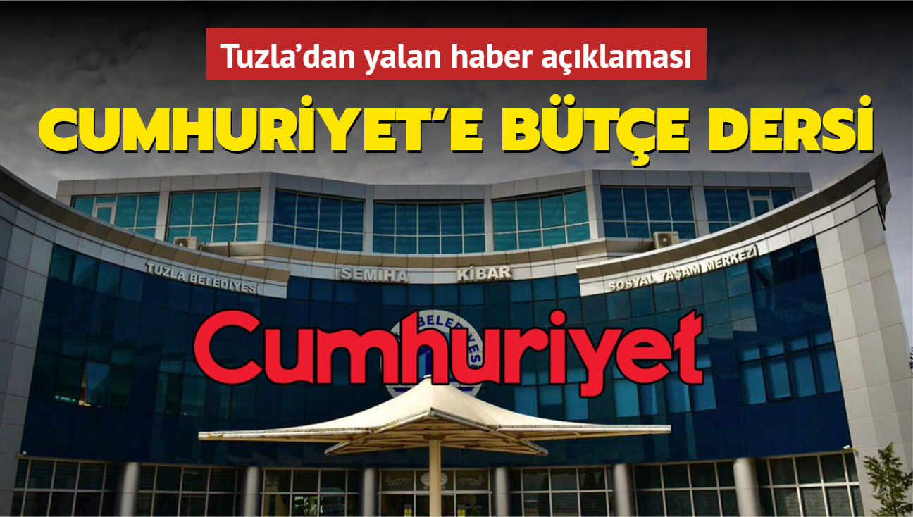 Cumhuriyet'e bte dersi! Tuzla'dan yalan haber aklamas