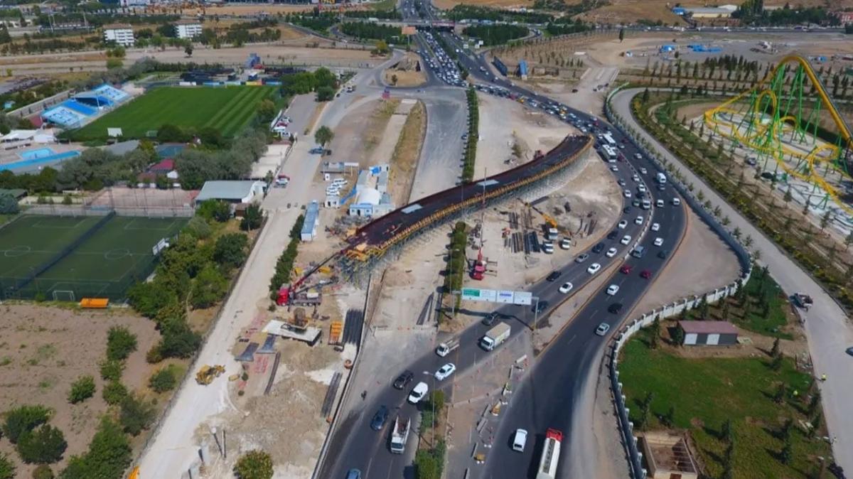 Bakentte "Bilkent Yol Kousu" nedeniyle yarn baz yollar trafie kapatlacak 