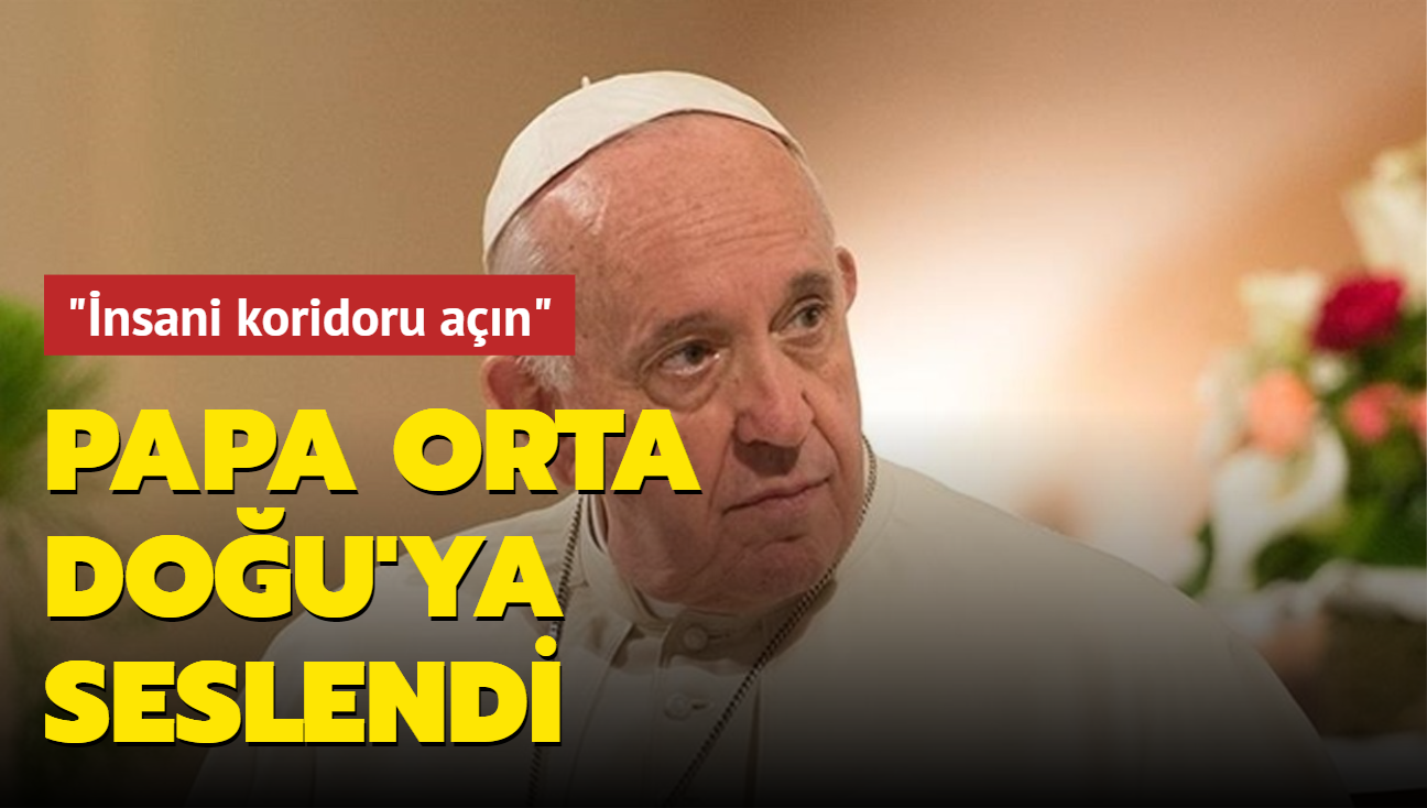 Papa Franciscus, Gazze'de insani koridor almasn istedi