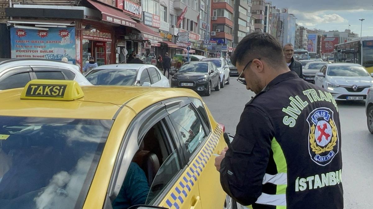Kadky'de kurallara uymayan taksicilere ceza kesildi