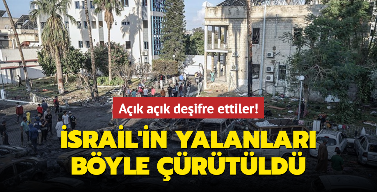 Ak ak deifre ettiler! srail'in yalanlar byle rtld