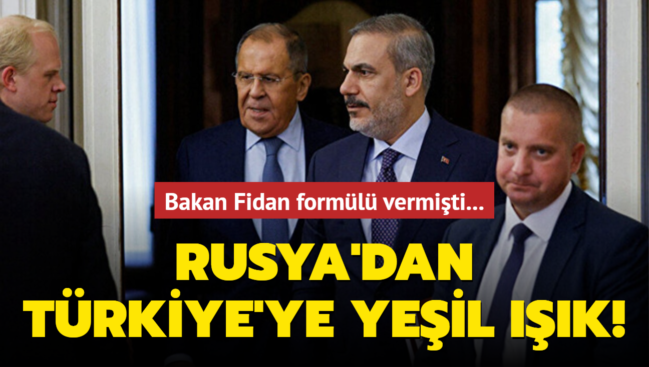 Bakan Fidan forml vermiti... Rusya'dan Trkiye'ye yeil k!