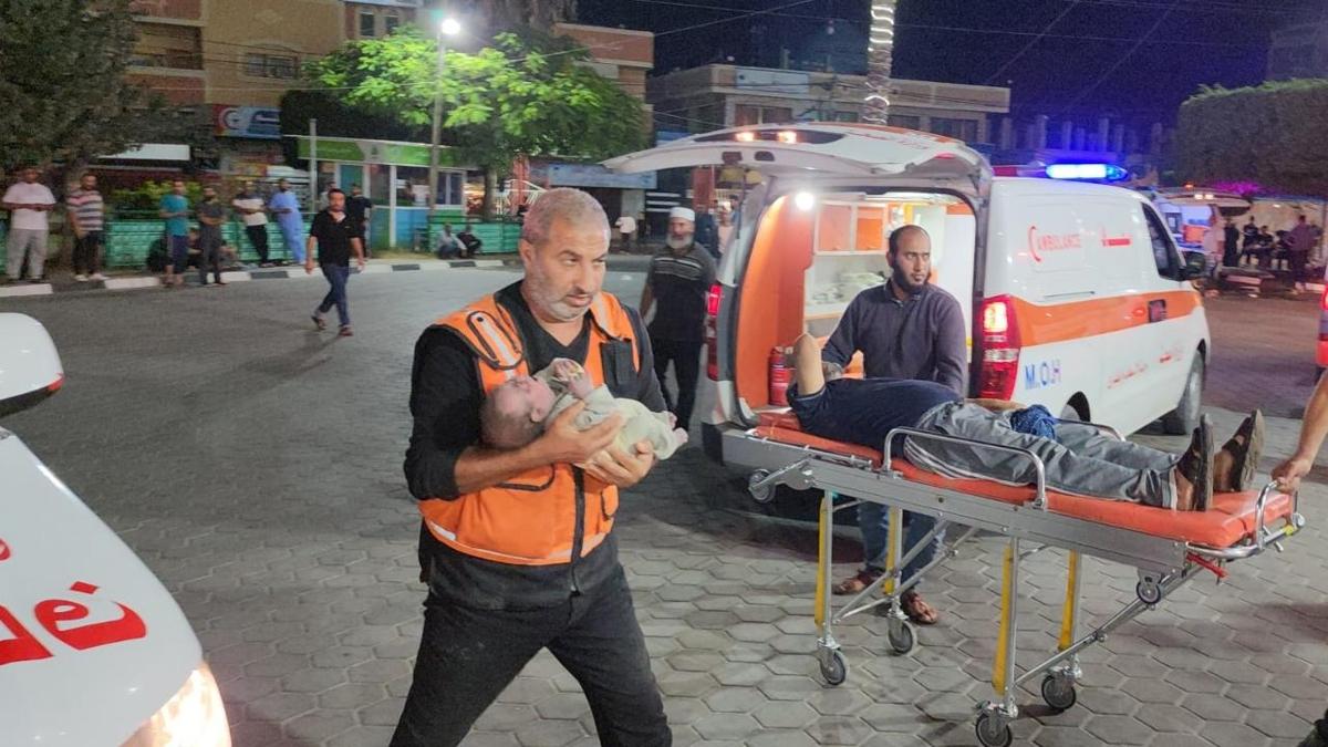 Gazze'de 57 salk personeli ldrld, 12 hastane hizmet d
