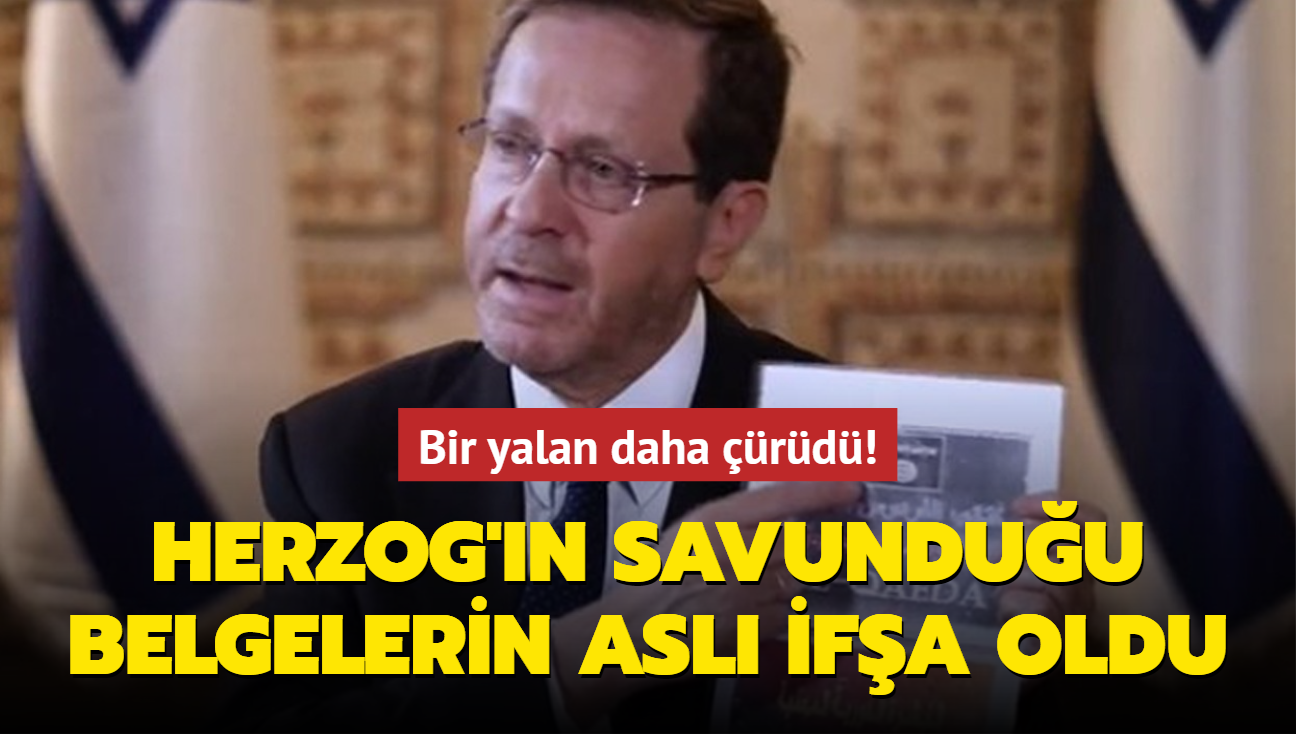 Bir yalan daha rd! Herzog'n savunduu belgelerin asl ifa oldu...