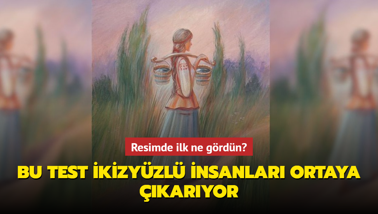 Karndaki ikiyzl m tek soruyla ren! Kiilik testi: Resimde ne gryorsun"