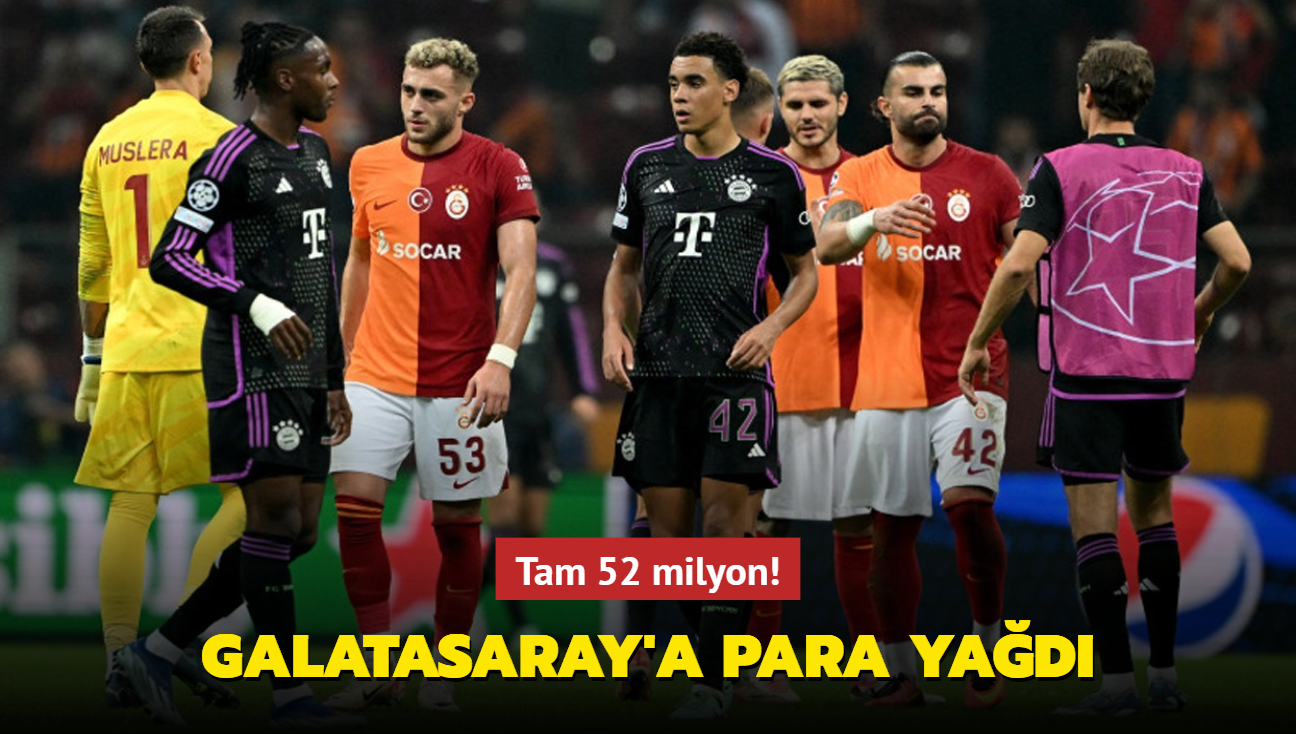 Tam 52 milyon! Galatasaray'a para yad