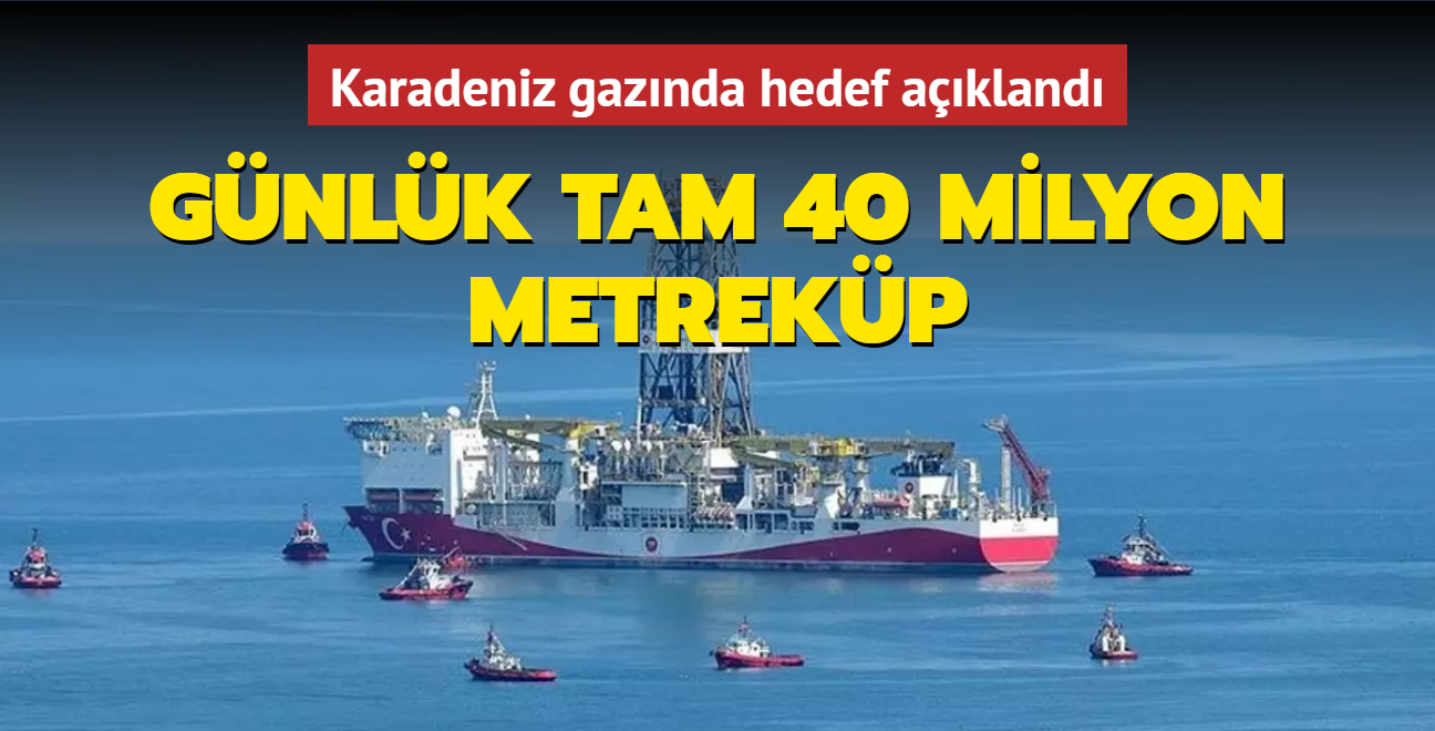 Karadeniz gaznda hedef akland: Gnlk tam 40 milyon metrekp