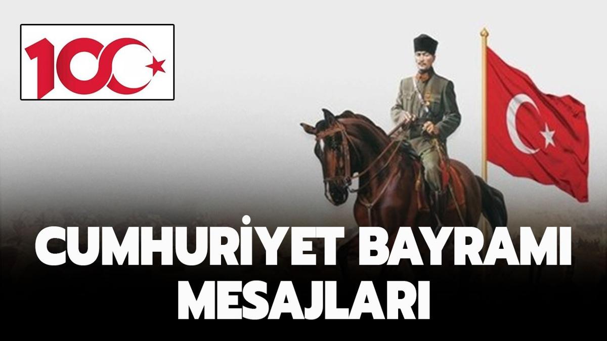 Cumhuriyet'in 100. yl kutlama mesajlar! 29 Ekim Cumhuriyet Bayram en cokulu, en duygusal, minnet dolu mesajlar ve szler