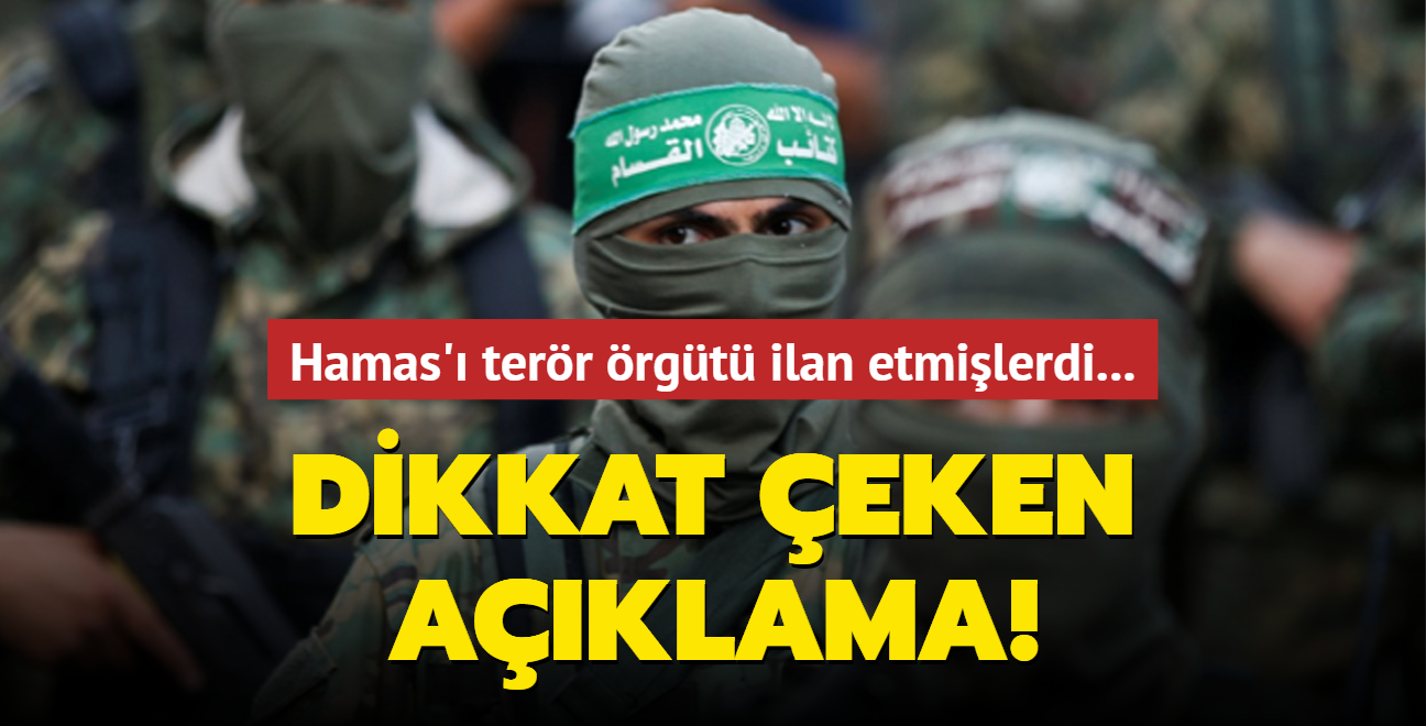 Hamas' terr rgt ilan etmilerdi... Dikkat eken aklama!