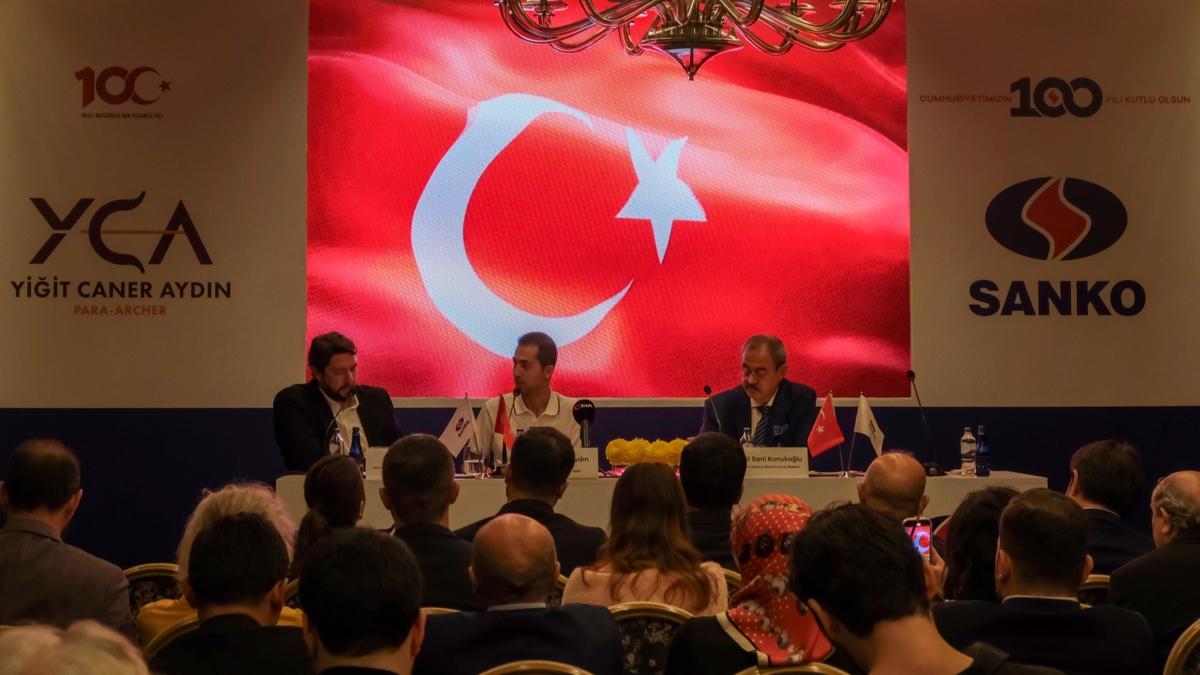 SANKO Holding, Cumhuriyetin 100. ylnda Para Milli Oku Yiit Caner Aydn'n ana sponsoru oldu