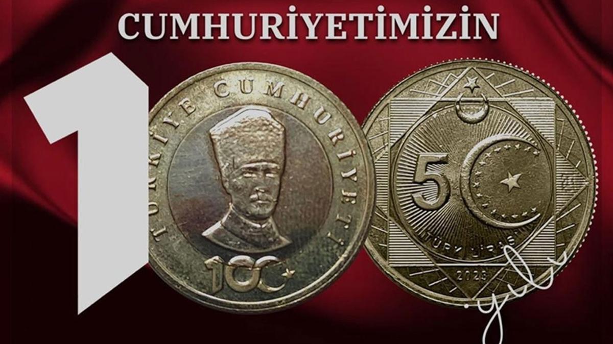 100. yl hatra para nasl alnr" Madeni 5 Trk Liras nereden alnr"