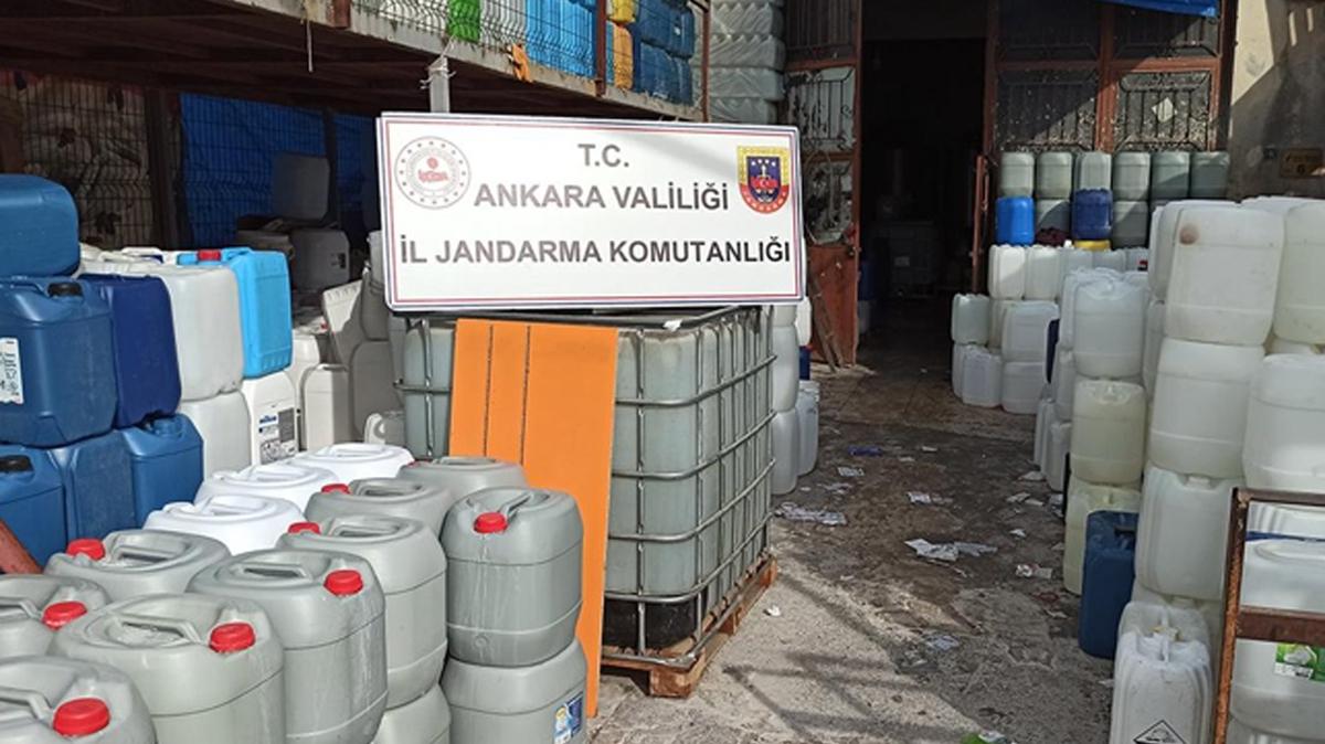 Ankara halkına satılacaktı 20 ton sahte deterjan ele geçirildi