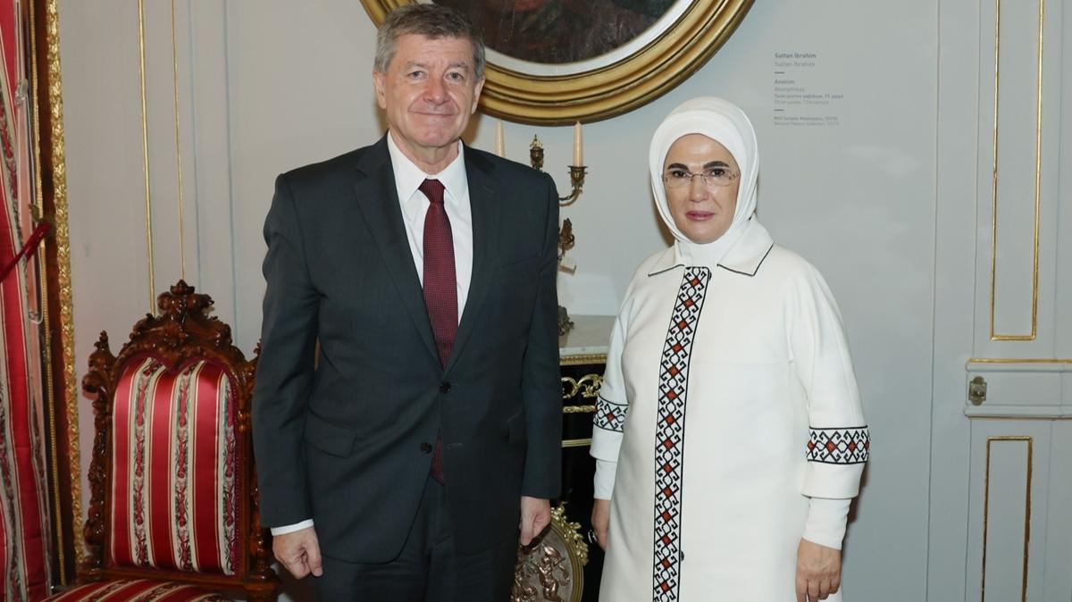 Emine Erdoğan, BM Politikadan Sorumlu Genel Sekreter Yardımcısı Ryder'la görüştü