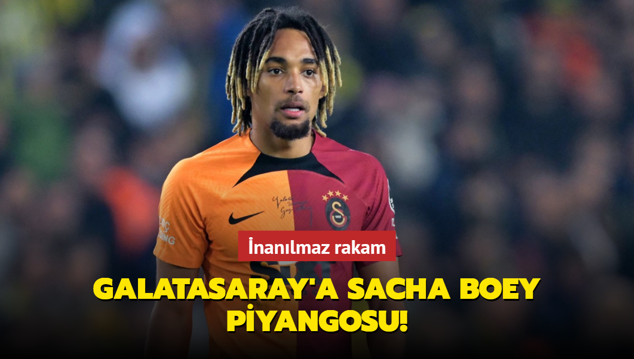 Galatasaray'a Sacha Boey piyangosu! nanlmaz rakam...